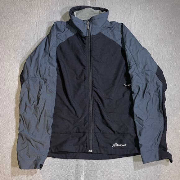 Cloudveil Jacket Womens XL Soft Shell Full Zip Coat Performance Black Gray - Picture 1 of 9
